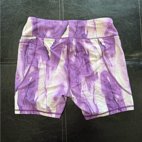 CALIA by Carrie Underwood Purple Tie-Dye Bike Shorts M - Picture 2 of 3